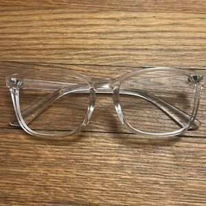 Clear pair of fake glasses